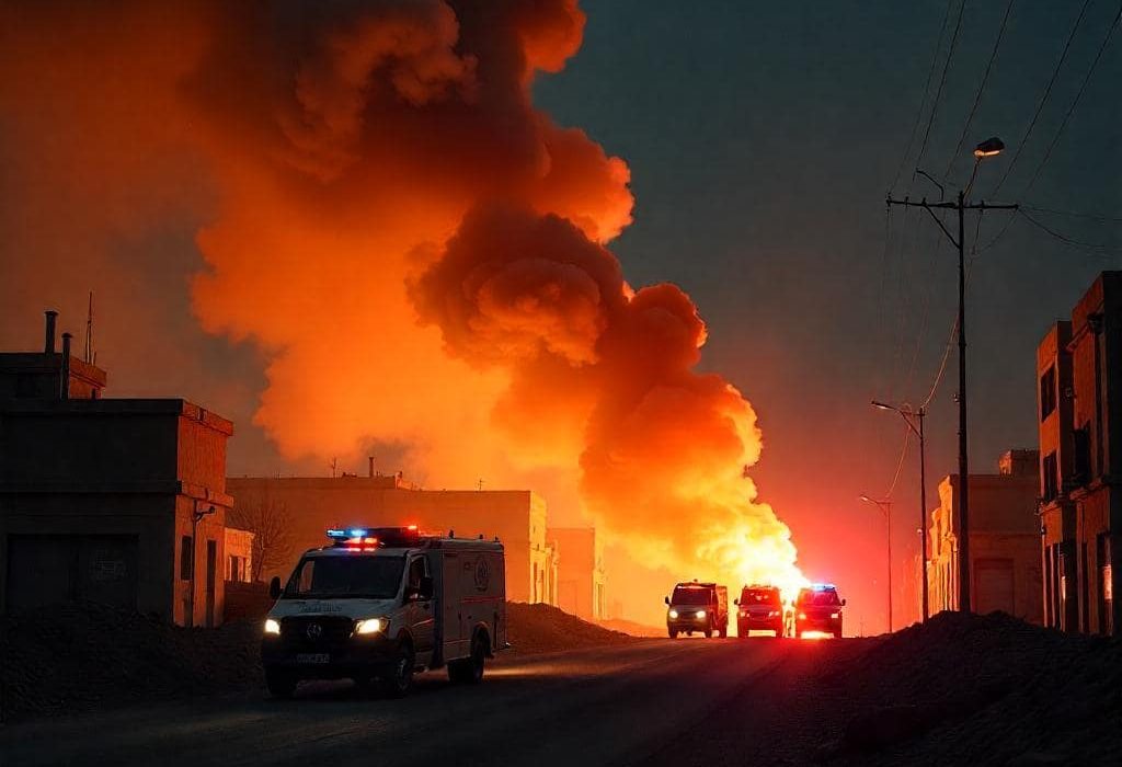 Aftermath of Israeli airstrike that killed Iran army chief Mohammad Bagheri in 2025