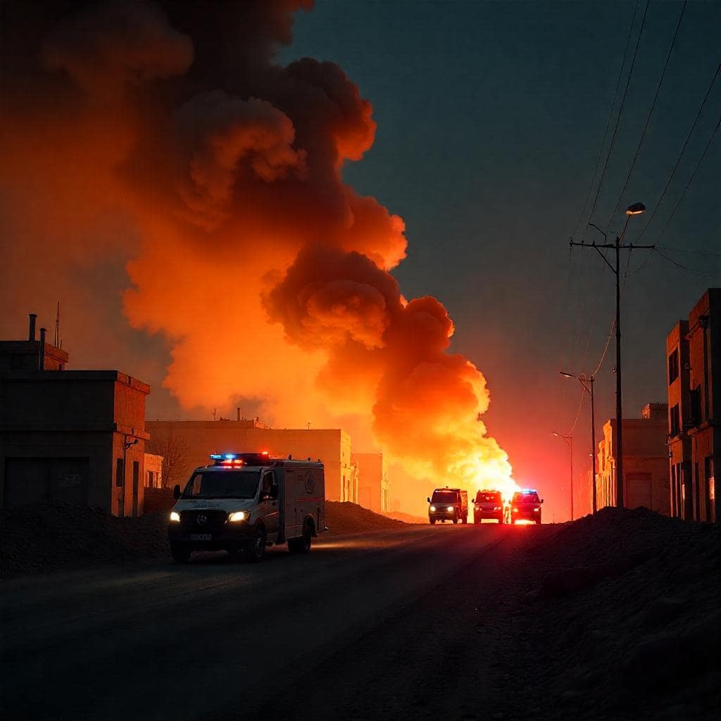 Aftermath of Israeli airstrike that killed Iran army chief Mohammad Bagheri in 2025